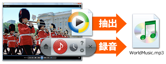 B's Recorder® GOLD11:音声だけの取り出しもできる