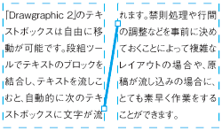 Drawgraphic® 2 Pro:テキストの自由な配置・変形が可能