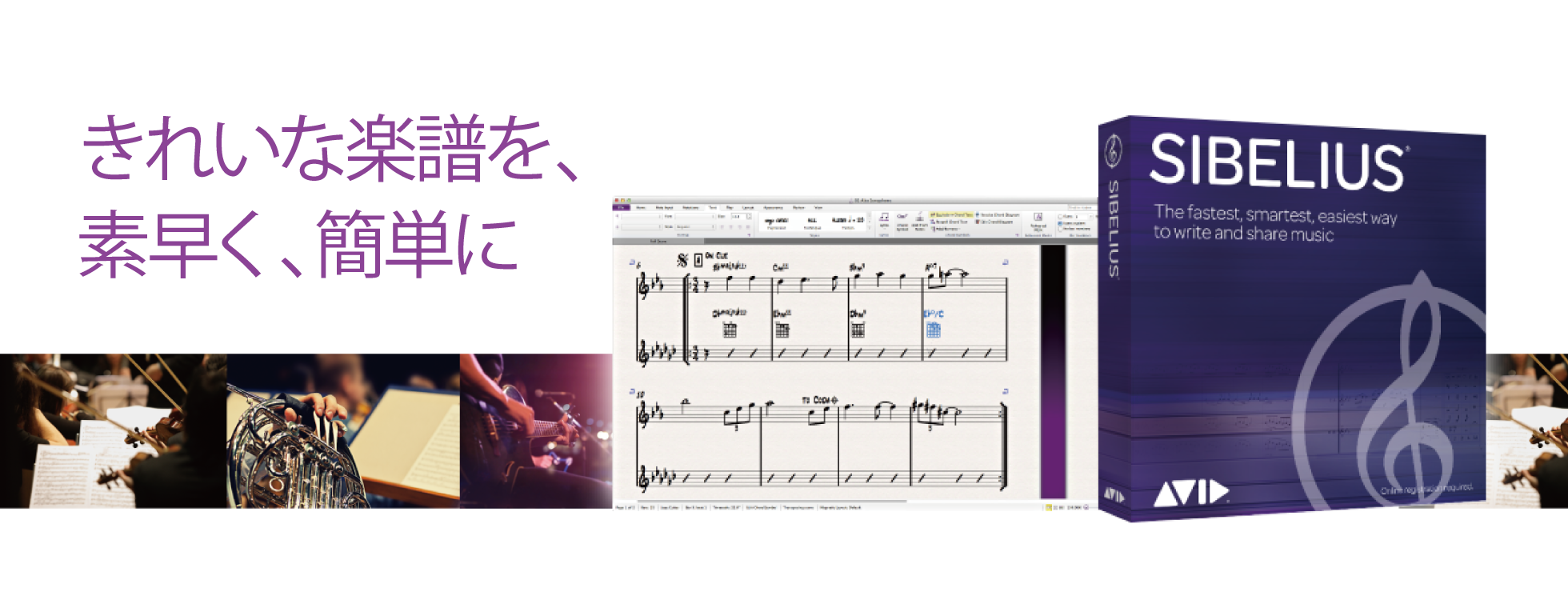 楽譜作成ソフト「Sibelius」（シベリウス）｜ソースネクスト