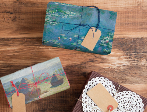 ちょっとした贈り物を名画で包む