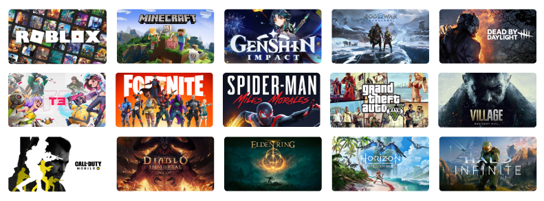 対応ゲームが盛り沢山