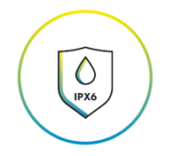 防水性能 (IPX6)