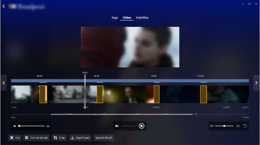 動画内広告の自動削除