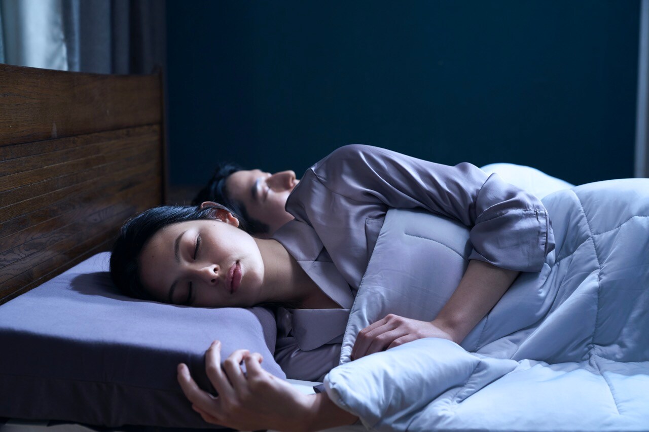 快適に眠っているイメージ
