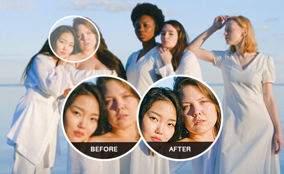 顔をより鮮明に