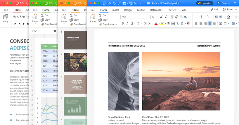 Microsoft Officeとの互換性が高い、Mac用オフィス