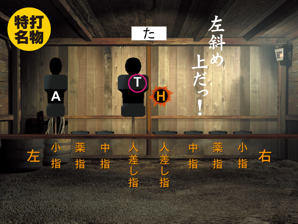 キー配列を覚える「基礎射撃練習」