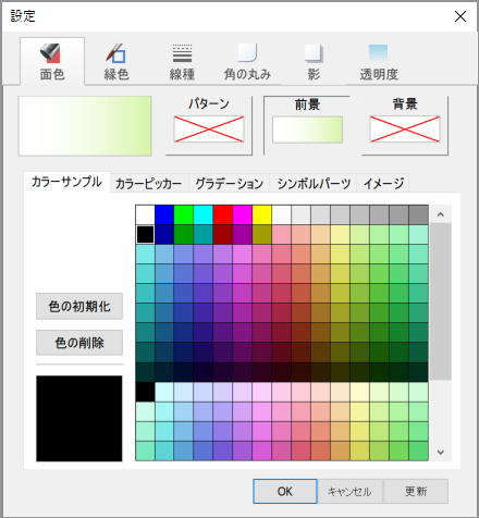 図形属性ダイアログを統合. 