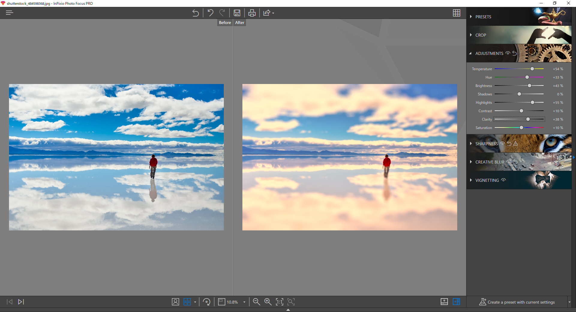 多彩なフィルターを搭載