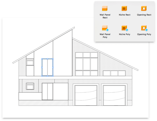 ウォールパネル・開口部・壁龕ツール