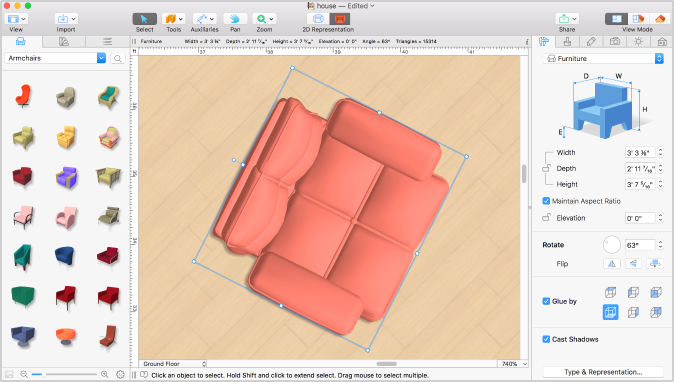 オブジェクトの調整