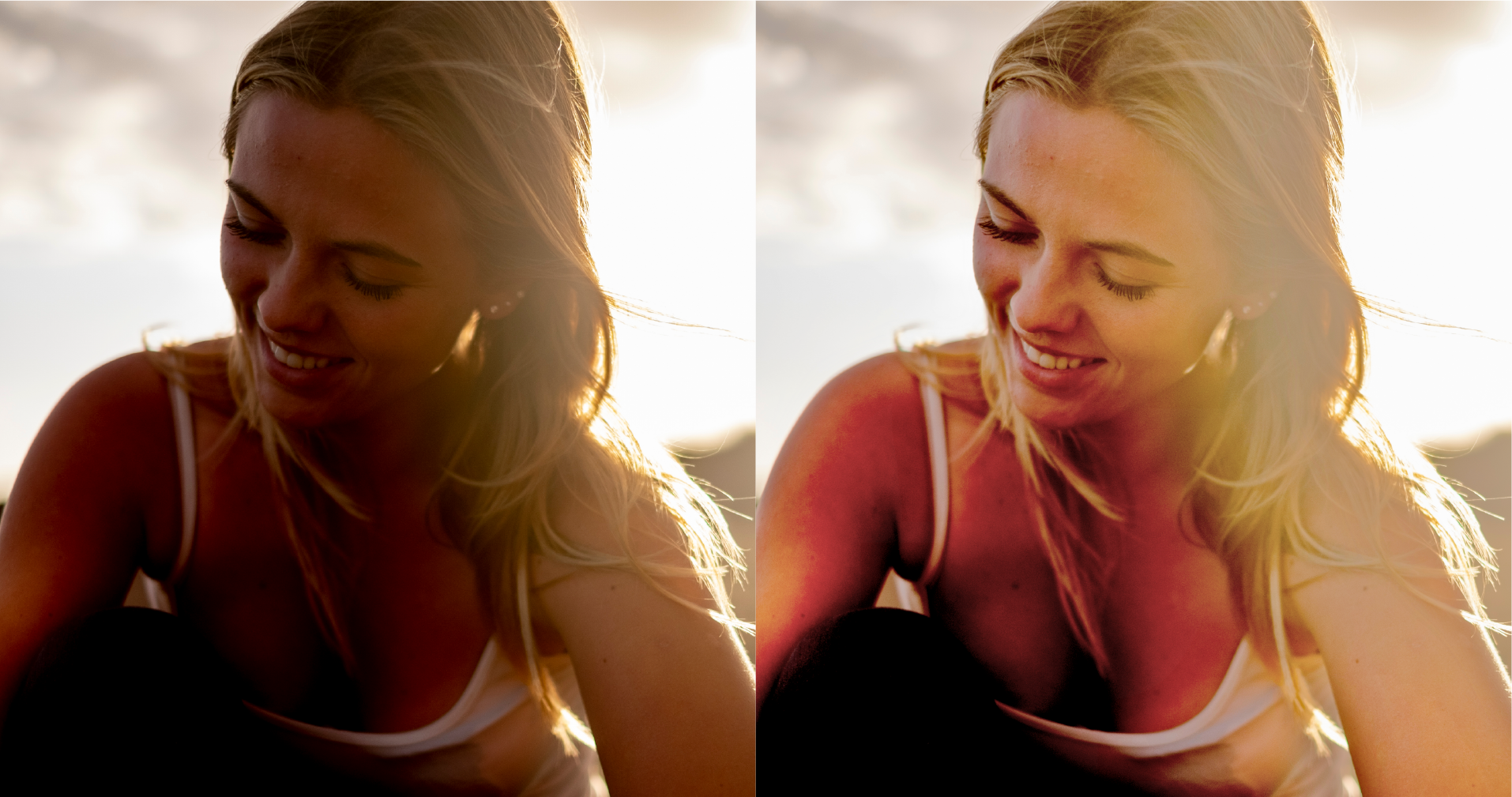 逆光の写真をAIで明るく