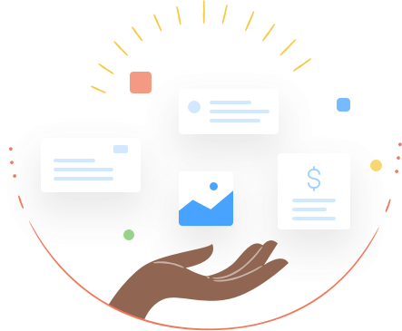 重要なデータをまとめて保管するイメージ画像