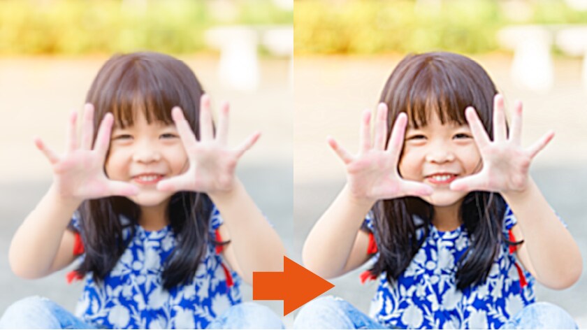 ピンぼけ補正にアンシャープマスク