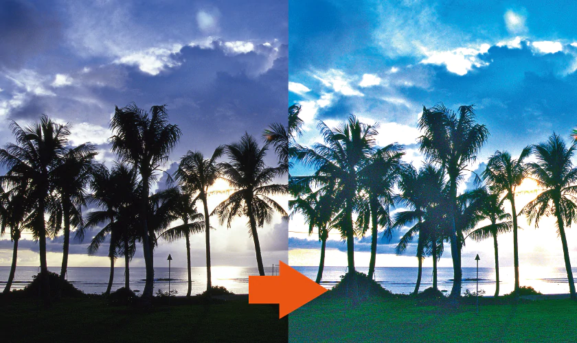 HDR効果で写真を美しく