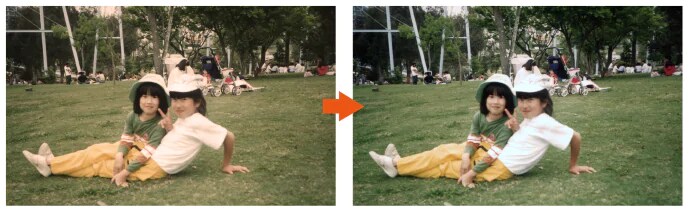 色あせた古い写真を復元