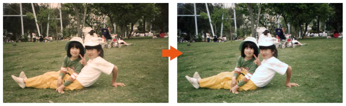 色あせた古い写真を復元