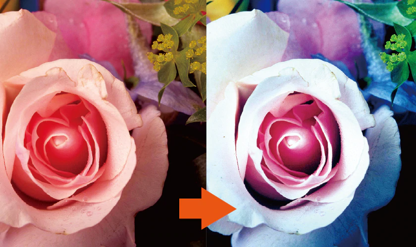 色彩を一括調整