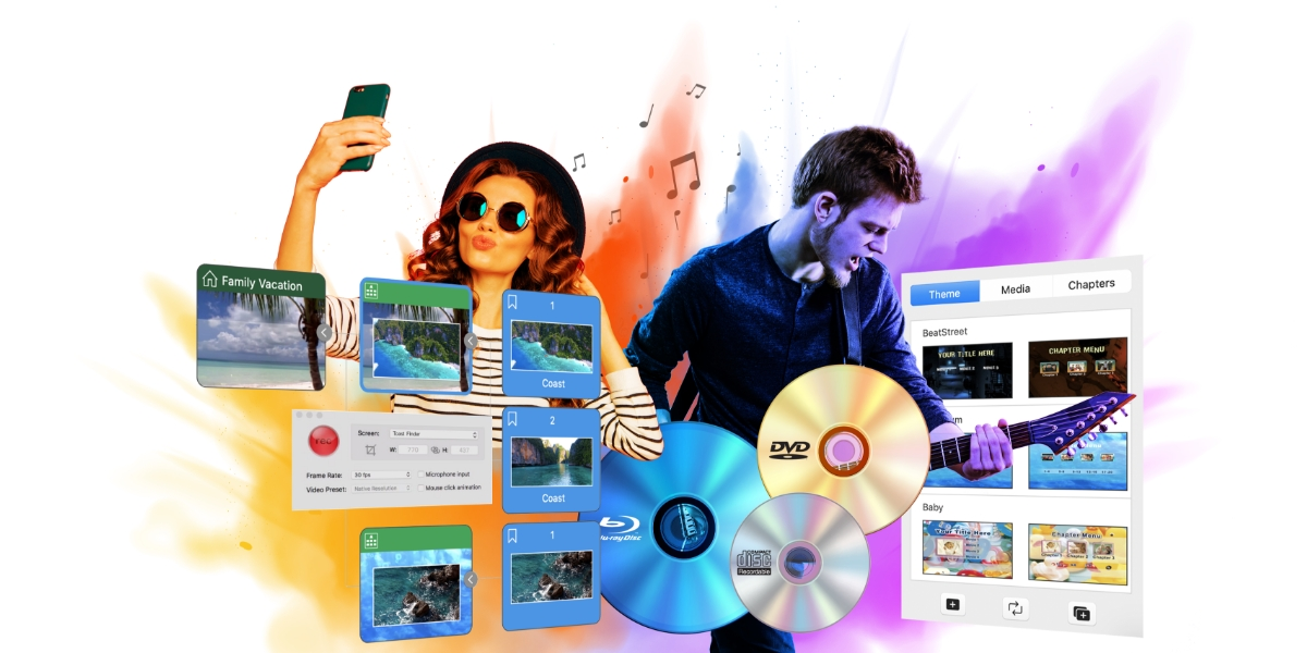 Mac 用の定番、CD・DVD・Blu-ray書き込みソフト