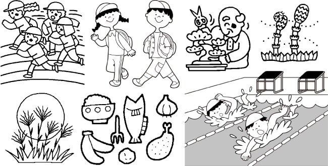 モノクロイラスト