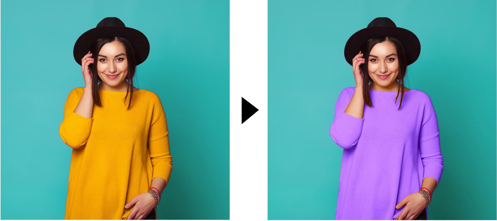 カラー写真のリカラーリング編集も