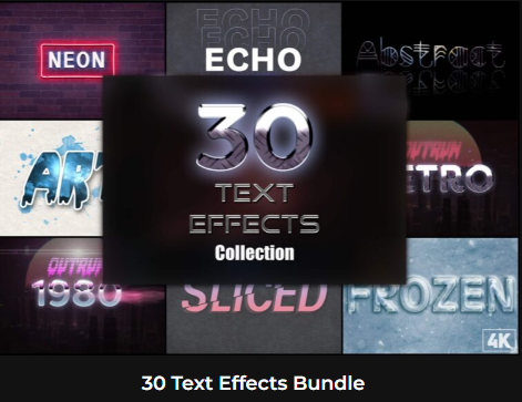 30テキストエフェクトバンドル