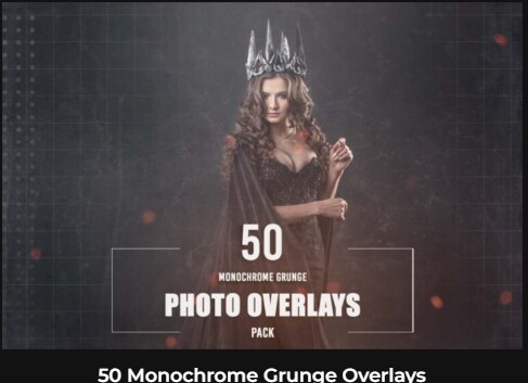 50種類のモノクロのオーバーレイ 