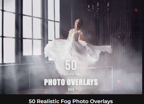 50種類のリアルな霧のフォトオーバーレイ