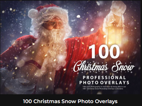 100種類のクリスマススノーフォトオーバーレイ