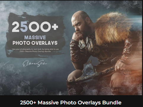 2,500以上の大規模な写真オーバーレイバンドル