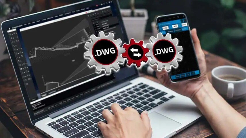 DWGファイルとの高い互換性をイメージした画像