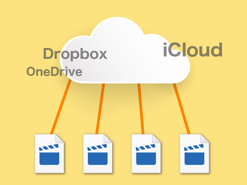 クラウドサービスに直接保存