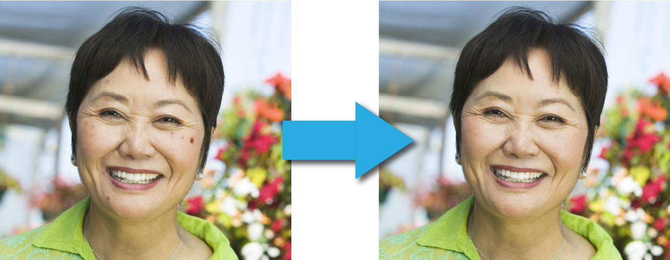 神ワザ6／ほくろやシミなど、ピンポイントで修正