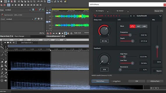 VST3エフェクトの適用