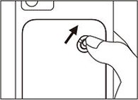 ２．右上のボタンを上方向にスライドして録音