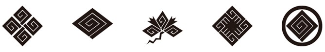 1.いなずま 稲妻紋