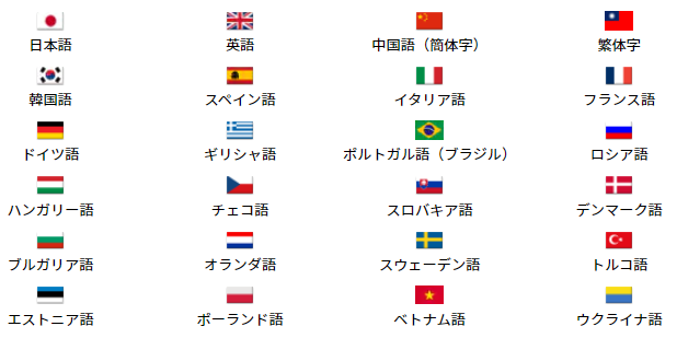 192言語対応、99%以上の高精度