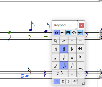 手でスコアを作成