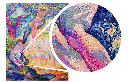 高解像度で拡大しているイメージ