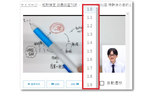 21段階倍速機能で 学習効率を120％アップ