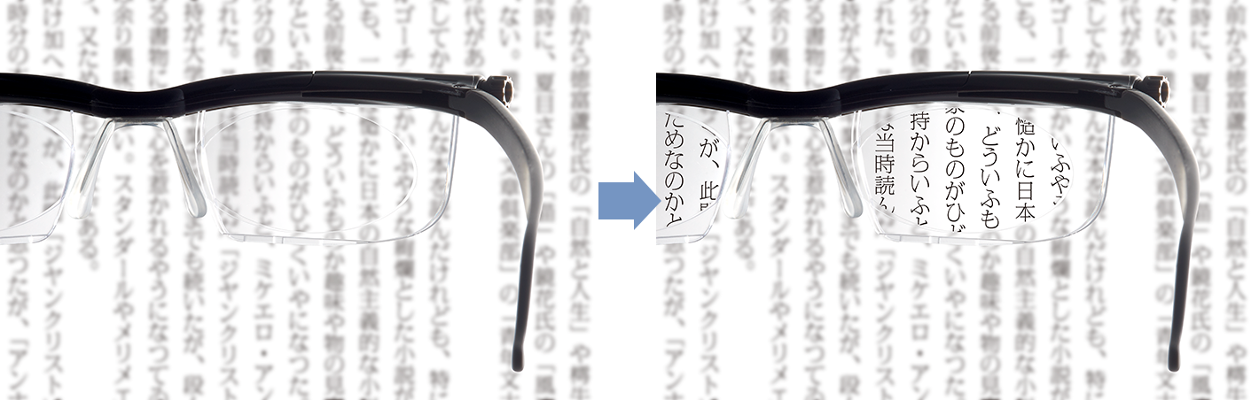 小さな文字もはっきりと