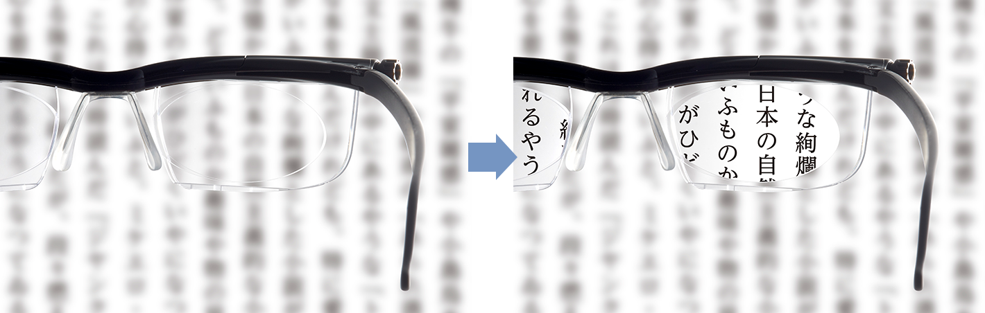 小さな文字もはっきりと