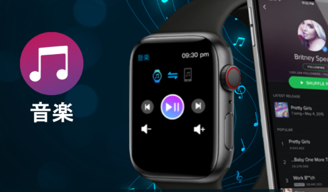 音楽の切り替えなどの操作