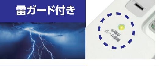 雷ガード機能付き