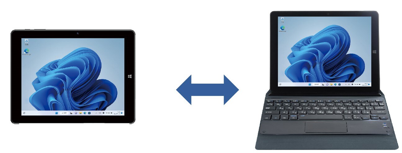 用途に応じてタブレットとノートPCを自由に使い分け
