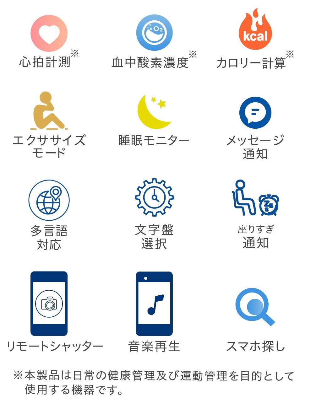 多彩な機能