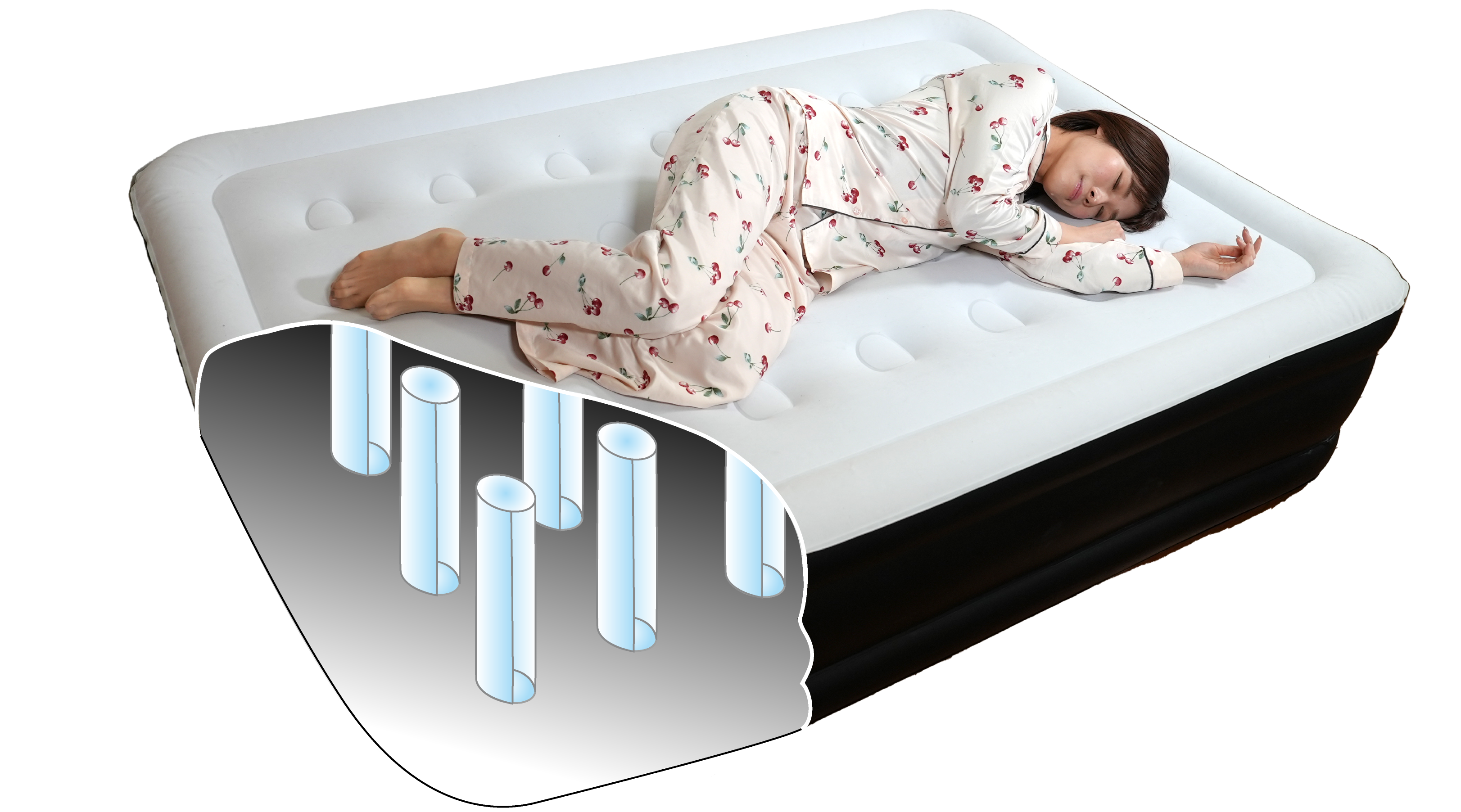 人間工学に基づいた快適な寝心地