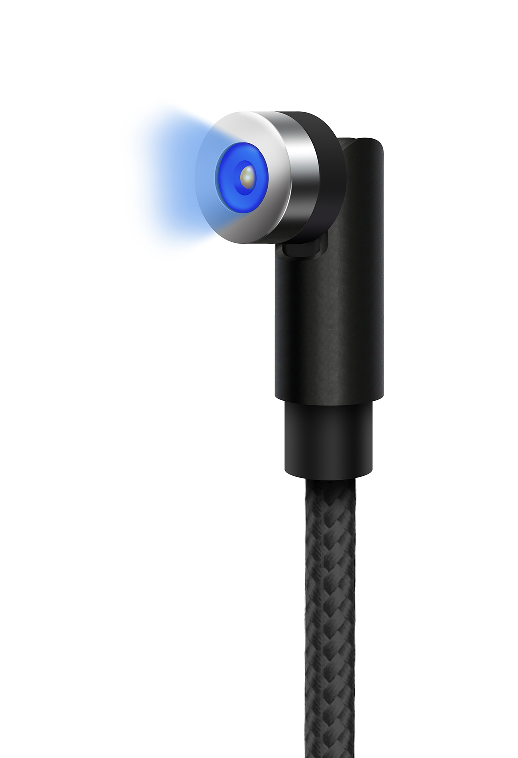 マグネット部にLEDライト付きで、暗闇でも安心