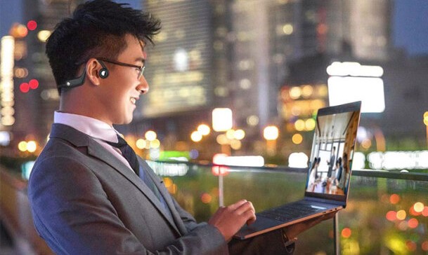 マイク内蔵、ノイズキャンセリング機能付き