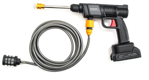 コード不要の高圧洗浄機｜ソースネクスト